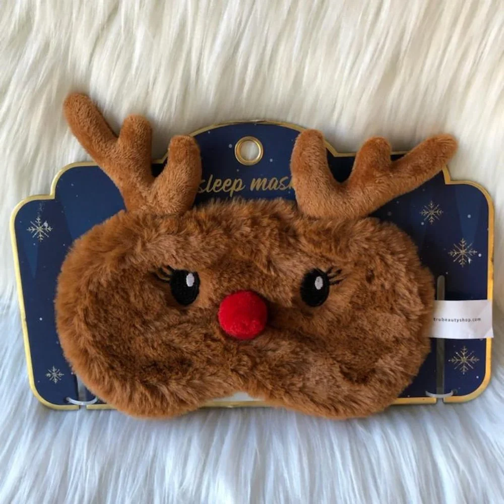 Plush Reindeer Sleep Mask